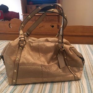 Gold Coach bag